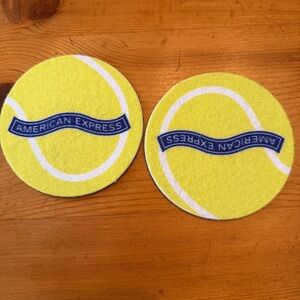 US Open Amex Tennis Ball Set of Coaster